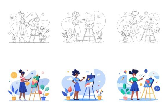 Artist Concept Illustration: Unlocking Visual Potential with AI EPS Collections