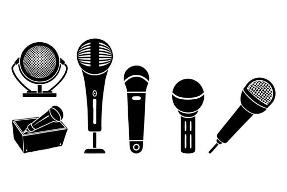 Classic Microphone Art for Brands and Creatives