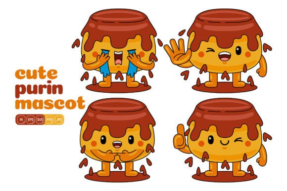 Evaluating the Cute Purin Mascot Vector Pack 03 for Design Projects