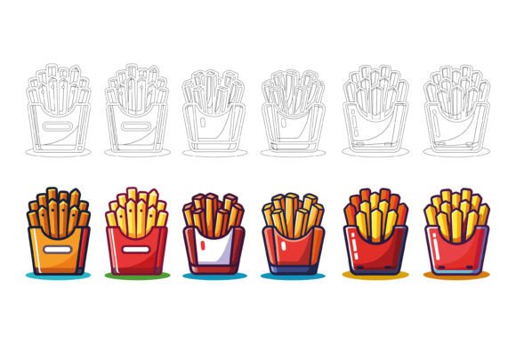 French Fries Icon Set: More Than Just a Fast Food Symbol