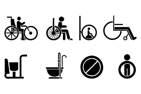 Men in Wheelchair: Evaluating This Vector Illustration Set for Inclusive Design Projects