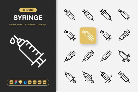 Syringe Icons: A Practical Look at a Versatile Icon Set for Modern Design Projects