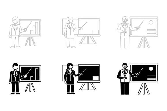 Training Icon Set for Modern Creative Projects